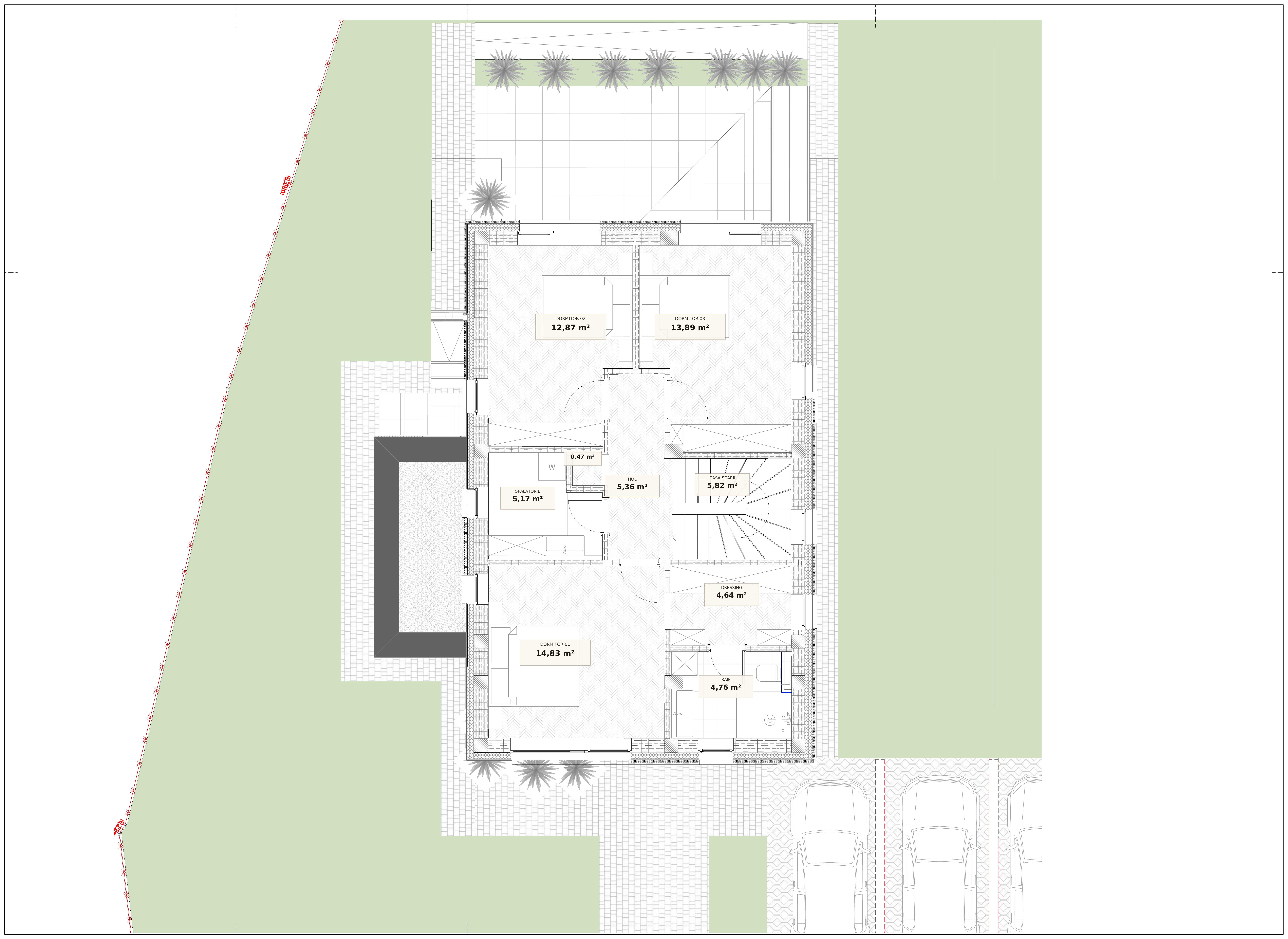 Plan etaj casă individuală